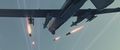 A Reaper fires its Hellfire missiles