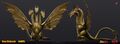 King Ghidorah models in GigaBash