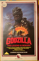 British New World Godzilla 1985 VHS front