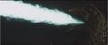 Godzilla shoots his atomic breath at Gigan