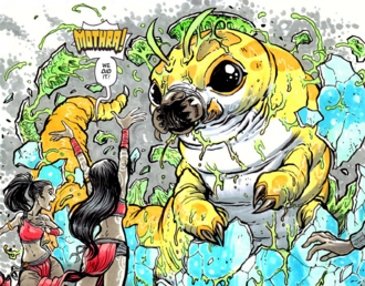 Mothra Gemini's larval stage in Mothra: Queen of the Monsters #2