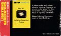 Lightning Generators Card Back