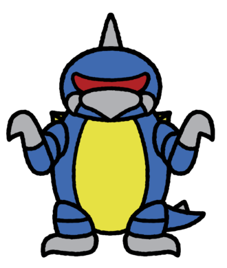 Chibi Gigan as he appears in Chibi Godzilla Raids Again