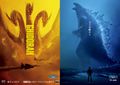 Japanese Godzilla: King of the Monsters and Ghidorah posters