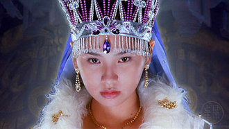 A hologram of Princess Yuna, ruler of the Nilai-Kanai