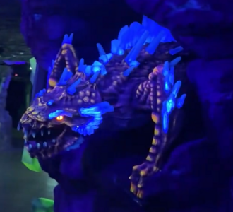 A Crystal Crawler in Kong x Godzilla: The Ride
