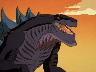 The DNA Mimic disguised as Godzilla in Godzilla: The Series