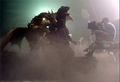 Filming takes place for the underwater battle between Godzilla and King Ghidorah.
