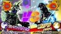 Powered-up Gatling Gigan's and Godzilla's stats