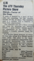 1980 newspaper ad for Ebirah — Terror of the Deep on the ATV region of ITV