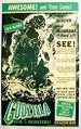American Godzilla, King of the Monsters! window card
