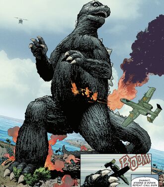 Godzilla in Godzilla vs. Hulk