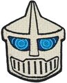 Jet Jaguar icon embroidered sticker