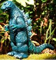Green with black and "light blue spray" Godzilla 1964