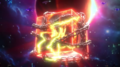 King Ghidorah arriving contained in the teleportation cube
