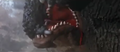 Anguirus bleeds from his mouth in Godzilla vs. Mechagodzilla