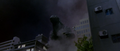 Godzilla attacks Osaka in 1996