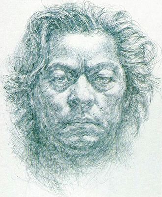 Self-portrait of Noriyoshi Ohrai made in the early 1980s
