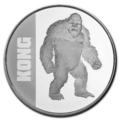 Niue $2 .999 Fine Silver Kong Coin (Uncirculated, Obverse)