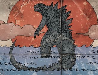 Dagon as depicted on an ancient Phoenician stone tablet in Godzilla: Aftershock