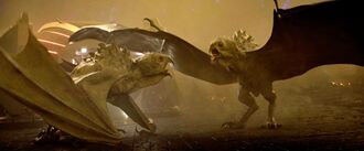 Two Hellhawks in Godzilla vs. Kong. This image has been brightened for clarity.