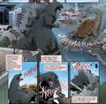 Godzilla standing off with Anguirus