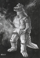 Mechagodzilla concept art by Akihiko Iguchi