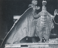 The first model made for Rodan, featuring a long, mammal-like tail