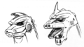 Mechagodzilla head concept art