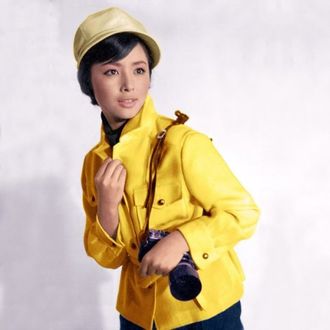 Yuriko Hoshi as Junko Nakanishi in a publicity photo for Mothra vs. Godzilla