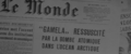 French newspaper from Japanese version (with erroneous "Gamela" romanization)