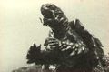 An old photograph of the original Gamera from a newspaper