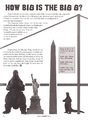 Size comparison of Godzilla with famous landmarks from page 40 of G-FAN #99.