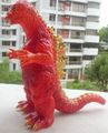 Orange "gold spray" Godzilla 1964 with green eyes and black pupils