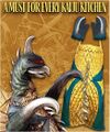 Gigan (1972) apron and oven mitts