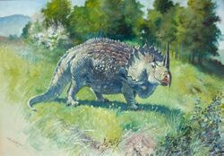 "Agathaumas sphenocerus" by Charles R. Knight