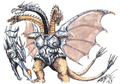 Mecha-King Ghidorah concept art