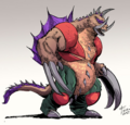 Gigan x Bebop concept art by Fero Pe