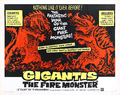 U.S. Gigantis, the Fire Monster half sheet poster