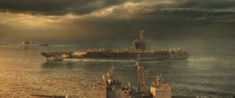The USS Nimitz in Godzilla vs. Kong