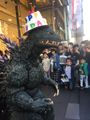 The MireGoji at a celebration for Godzilla's 62nd birthday
