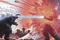 Godzilla obliterating SpaceGodzilla