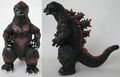 Red and black Godzilla 1962