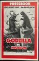 U.S. Godzilla vs. Megalon pressbook front cover