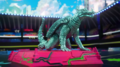 Cyber Monster Anguirus spawning
