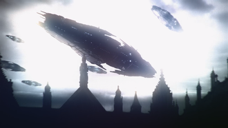 Bilusaludo UFOs in Godzilla: Planet of the Monsters