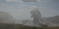 Godzilla throws Mechagodzilla 2