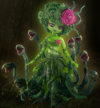 Erika's humanoid form in Godziban