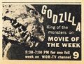 WOR-TV Godzilla, King of the Monsters! ad