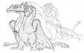 King Ghidorah concept art